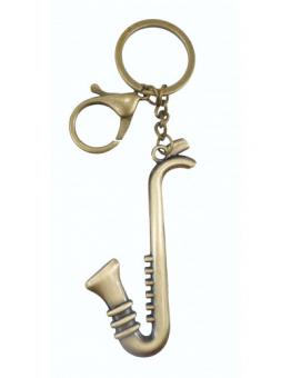 Schlüsselanhänger "Saxophon" Metall 
