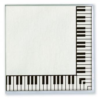 Servietten Klaviertastatur 