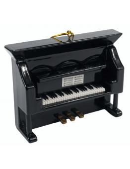 Puppenstube Miniatur Klavier schwarz mit Deckel 